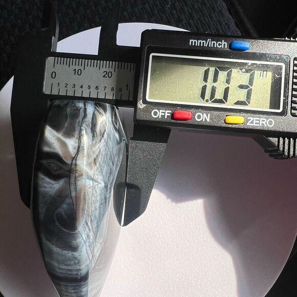 Black Agate Crystal Tear‎ Drop (3) - Picture 9 of 16